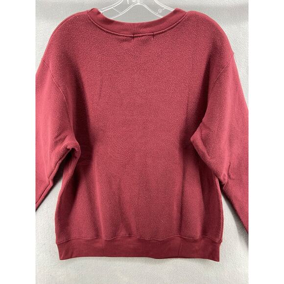 Treasure & Bond Sweatshirt Womens Sz 1X NYC Maroon Graphic Long Sleeve - Picture 10 of 11